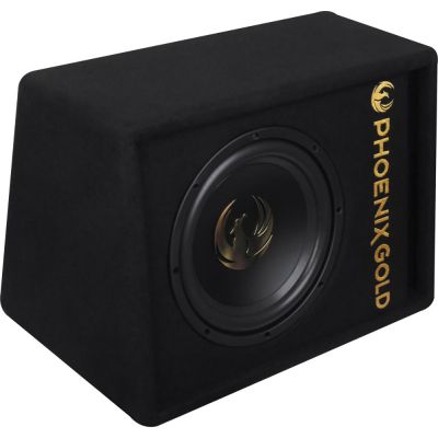 Subwoofer activ Phoenix Gold, difuzor 12", 250 W RMS, 1000 W MAX, kit de cabluri incluse