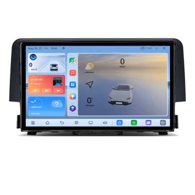 Navigatie Honda Civic 2016-2020 C-669 Android 8 Core 2.2 Ghz 8+128 Qled 1K ADAS 4G LTE GPS 360 KIT-669+EDT-E409V3