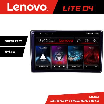 Navigatie Citroen Berlingo Opel Combo 2021- Lenovo QLED 1K 4+64 WIFI 5Ghz carplay android auto Android kit-berlingo2021+EDT-LITE-D4-10-4+64