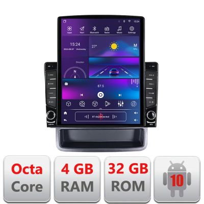 Navigatie Renault Traffic 2009-2014 dedicata Ouad core 4+32 ecran vertical 9.7" DSP 360 FHD AHD Android radio gps internet  Kit-+EDT-E709+KIT-10-9