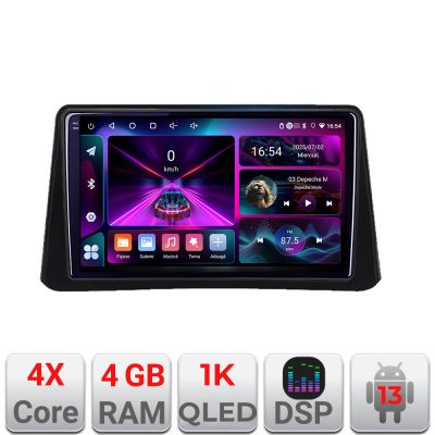Navigatie Opel Mokka 2012-2016 A-MOKKA1  4+64 InCell Display 1K Android Waze USB Navigatie Internet Youtube Radio