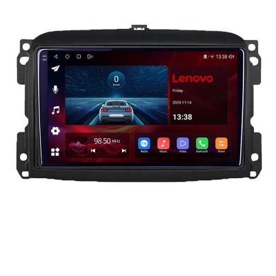 Navigatie Fiat 500 2015-2021 Octa Core Android Radio Bluetooth GPS WIFI/4G DSP 2K 8+128GB 360 Toslink