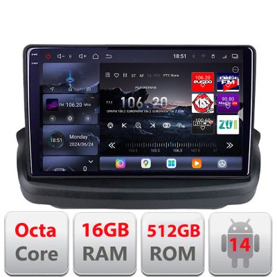 Navigatie Hyundai Genesis 2009-2012 8 core QLED 2K 16+512GB 360  Android Waze USB Navigatie Internet Youtube Radio Edotec