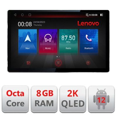 Navigatie BMW Seria 3 E90 N-095 ecran 13" 2K 8+128 Android Waze USB Navigatie 4G 360 Toslink Youtube Radio KIT-