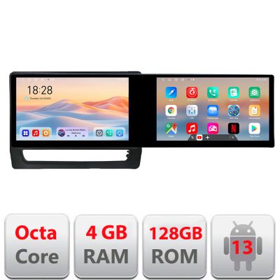 Navigatie Mitsubishi ASX 2020 Kit-asx2020 Edotec 2 ecrane  8 core 4+128 21.6 inch Incell android Wifi 5Ghz gps internet a
