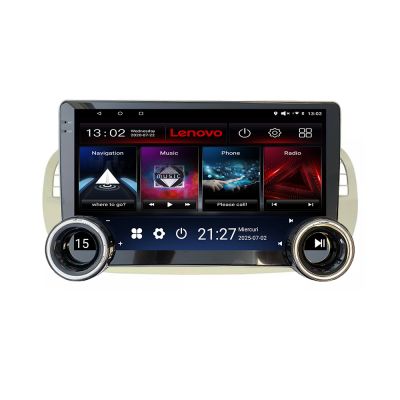 Navigatie Fiat 500 2007-2015 Lenovo  8 core 4+64 10.5 inch Incell 1K android Wifi 5Ghz gps internet
