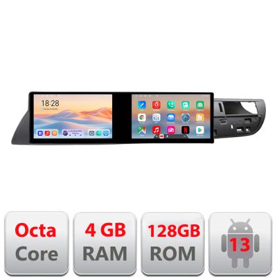 Navigatie Citroen C5 2008-2017 Kit-C5 Edotec 2 ecrane  8 core 4+128 21.6 inch Incell android Wifi 5Ghz gps internet  Co