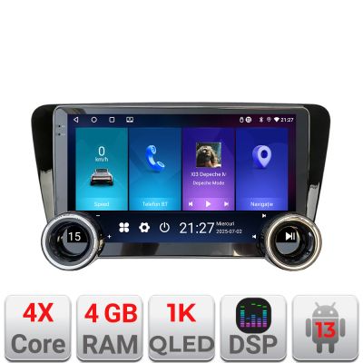 Navigatie Skoda Rapid Seat Toledo 2013+ Edotec  4+64 10.5 inch Incell 1K android Wifi 5Ghz gps internet  Kit-rapid