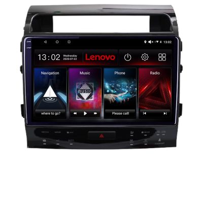 Navigatie Toyota Land Cruiser V8 L200 2009-2020 Lenovo QLED 1K 4+64 WIFI 5Ghz carplay android auto Android kit-381-type-b+EDT-LITE-D4-10-4+64