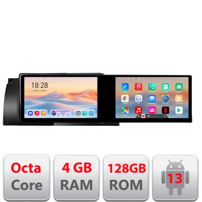 Navigatie BMW E39 si E53 Kit-082 Edotec 2 ecrane  8 core 4+128 21.6 inch Incell android Wifi 5Ghz gps internet