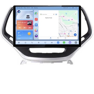 Navigatie dedicata  Jeep Cherokee 2014-2019 N-248 Edonav ecran 13" 1K 4+64 Android Waze USB Navigatie 4G 360 Toslink Youtube R