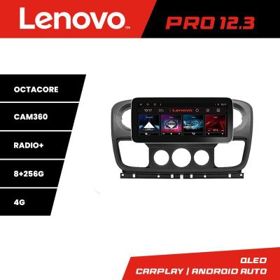 Navigatie Opel Movano, Renault Master 2010-2021 Lenovo PRO 8+256 12.3 inch qled android 4G DSP gps internet