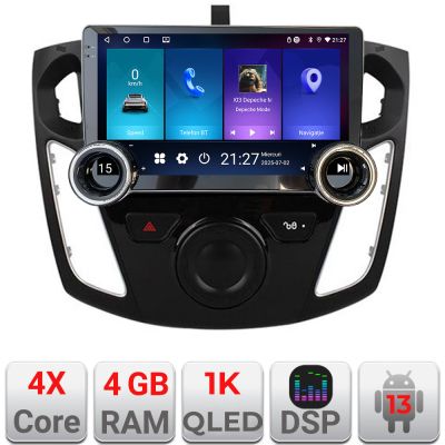 Navigatie Ford Focus 3 2011-2018 Edotec 4+64 10.5 inch Incell 1K android Wifi 5Ghz gps internet
