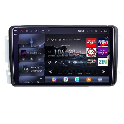 Navigatie Mercedes C 2001-2004 CLK G 2004-2006 Edotec Kit-171 8 core QLED 2K 16+512GB 360 Android Waze USB Navigatie Internet Youtube Radio