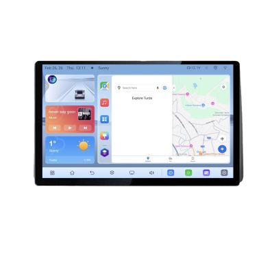 Navigatie dedicata DODGE RAM 2019- Edonav ecran 13" 1K 4+64 Android Waze USB Navigatie 4G 360 Toslink Youtube Radio kit-RAM201