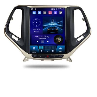 Navigatie Jeep Cherokee 2016-2020 tip tesla radio gps internet 4 Core carplay android auto 4+64 Incell Display kit-tesla-cherokee17 E220-RK