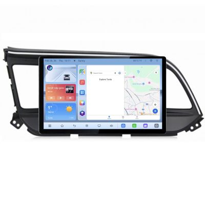 Navigatie dedicata Hyundai Elantra 2018- N-1581 Edonav ecran 13" 1K 4+64 Android Waze USB Navigatie 4G 360 Toslink Youtube Rad