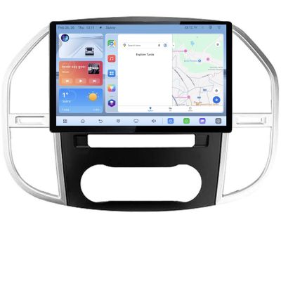 Navigatie dedicata Mercedes Vito w447 2016- Edonav ecran 13" 1K 4+64 Android Waze USB Navigatie 4G 360 Toslink Youtube Radio KIT-w447 si EDT-E513-PRO