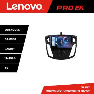 Navigatie Ford Focus 3 Lenovo Kit-150 8 core QLED 2K 12+256 360 Android Waze USB Navigatie Internet Youtube Radio