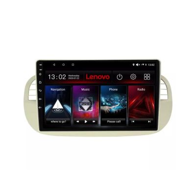 Navigatie Fiat 500 intre anii 2007-2015 Android radio gps internet 8 core 6+128 Lenovo
