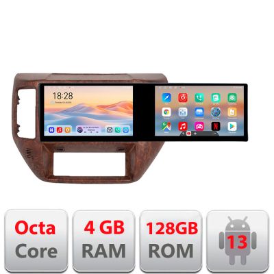 Navigatie Nissan Patrol 2005-2011 Edotec 2 ecrane  8 core 4+128 21.6 inch Incell android Wifi 5Ghz gps internet  Kit-patrol
