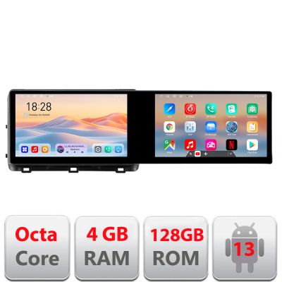 Navigatie Kia Ceed 2020- Edotec 2 ecrane  8 core 4+128 21.6 inch Incell android Wifi 5Ghz gps internet