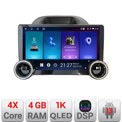 Navigatie Ford Ecosport 2017-2019 Edotec  4+64 10.5 inch Incell 1K android Wifi 5Ghz gps internet  KIT-ecosport2018