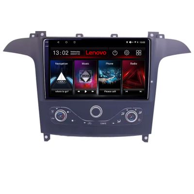 Navigatie Ford S-max 2006-2014 Lenovo QLED Octa core 6+128 DSP Wifi 5Ghz Android radio gps internet KIT-smax-navi+LITE-9-6+128