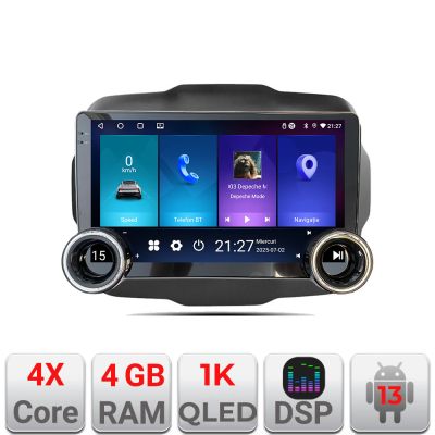 Navigatie Jeep Renegade Kit-500 Edotec  4+64 10.5 inch Incell 1K android Wifi 5Ghz gps internet
