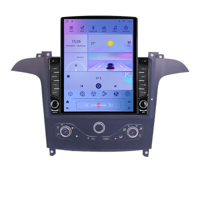 Navigatie Ford S-max 2006-2014 dedicata Ouad core 4+32 ecran vertical 9.7" DSP 360 FHD AHD Android radio gps internet  KIT-smax-navi+EDT-E709