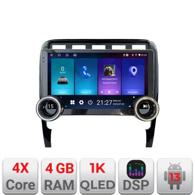 Navigatie Porsche Cayenne 2002-2011 Kit-443 Edotec  4+64 10.5 inch Incell 1K android Wifi 5Ghz gps internet  Q