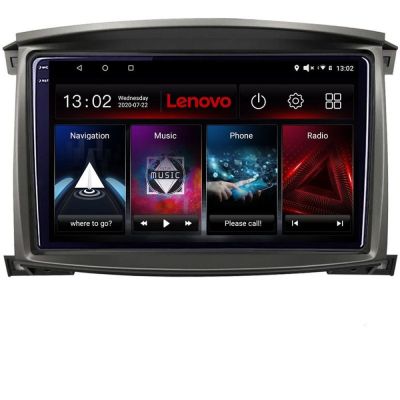 Navigatie Toyota Land Cruiser L100 2002-2006 Android radio gps internet 8 core 6+128 Lenovo