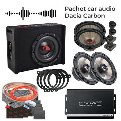 Pachet car audio Dacia Carbon