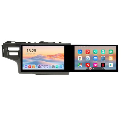 Navigatie Honda Fit 2014-2019 Edotec 2 ecrane  8 core 4+128 21.6 inch Incell android Wifi 5Ghz gps internet  Kit-fit-14