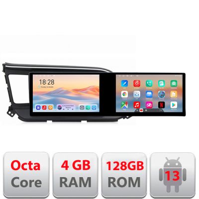 Navigatie Hyundai Elantra 2018- Kit-1581 Edotec 2 ecrane  8 core 4+128 21.6 inch Incell android Wifi 5Ghz gps internet