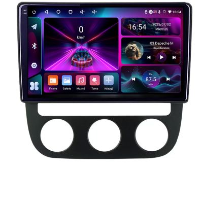 Navigatie VW Golf 5 2004-2010 clima automatica Android radio gps internet 4+64 InCell Display 1K KIT-golf5-automatic+EDT-E210-RK