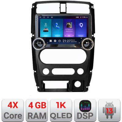 Navigatie Jimny 2007-2016 Kit-Jimny07 Edotec  4+64 10.5 inch Incell 1K android Wifi 5Ghz gps internet