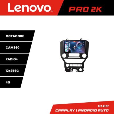 Navigatie Ford Mustang 2015-2020 Lenovo Kit-MUSTANG-NAVI8 core QLED 2K 12+256 360 Android Waze USB Navigatie Internet Youtube Radio