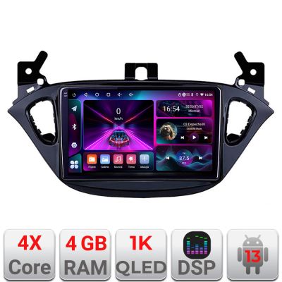 Navigatie Opel Corsa 2013-2016 A-corsa  4+64 InCell Display 1K Android Waze USB Navigatie Internet Youtube Radio