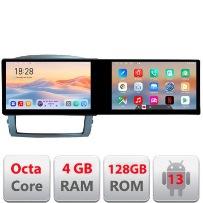 Navigatie Kia Sorento 2006-2009 Edotec 2 ecrane  8 core 4+128 21.6 inch Incell android Wifi 5Ghz gps internet  Kit-sorento2002+EDT-E70