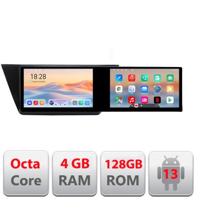Navigatie VOLKSWAGEN TOURAN 2016- Kit-3144 Edotec 2 ecrane  8 core 4+128 21.6 inch Incell android Wifi 5Ghz gps internet