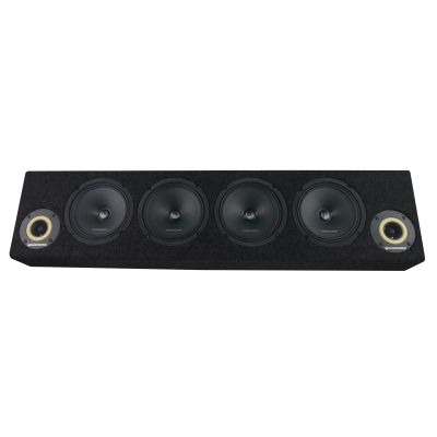 Cutie cu difuzoare iluminate Phoenix Gold 1700W ieșire SPL 2 x 4 OHM 4 x difuzoare midrange 2 x tweetere pro audio