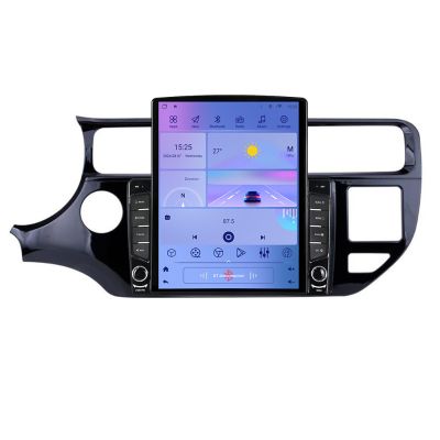 Navigatie Kia Rio G-504 ecran tip TESLA 9.7" cu Android Radio Bluetooth Internet GPS WIFI 4+32GB DSP 4G Octa Core