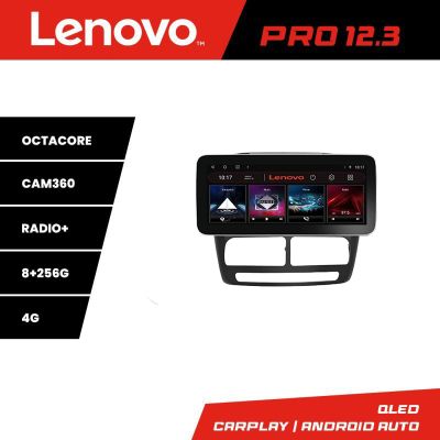 Navigatie Fiat Doblo 2010-2017 si Opel Combo 2010-2017  Lenovo PRO 8+256 12.3 inch qled android 4G DSP gps internet  Kit-DOBLO10