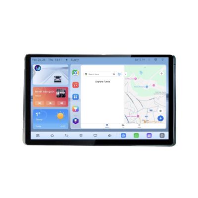 Navigatie dedicata Toyota 2DIN N-TY2DIN Edonav ecran 13" 1K 4+64 Android Waze USB Navigatie 4G 360 Toslink Youtube Radio KIT-T