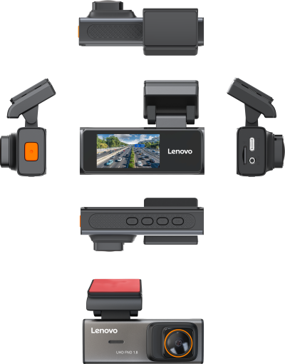Camera DVR Lenovo S7-3280 4K fata si 1080 spate ecran 3.2 inch IPS Wifi unghi larg monitorizare parcare