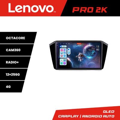 Navigatie VW Passat 2015- Lenovo Kit-518 8 core QLED 2K 12+256 360 Android Waze USB Navigatie Internet Youtube Radio