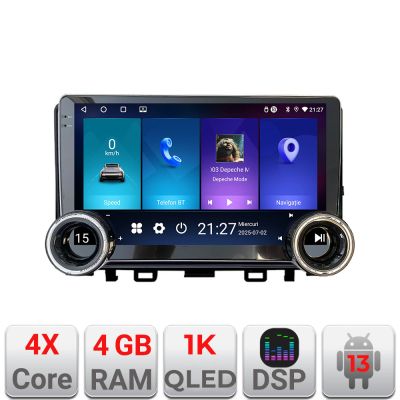 Navigatie Kia Stonic 2016-2020 Edotec  4+64 10.5 inch Incell 1K android Wifi 5Ghz gps internet  Kit-Stonic