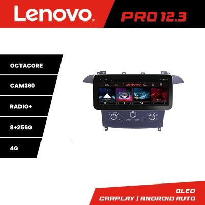 Navigatie Ford S-max 2006-2014 Lenovo Qled 12.3 inch Octa Core 8+256 360 DSP ADAS carplay android auto radio internet KIT-smax-navi+PRO-12.3-8+256