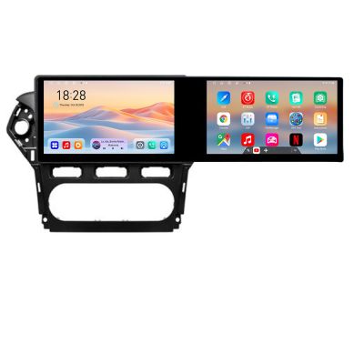 Navigatie Ford Mondeo 2010-2014 Kit-mondeo-clima Edotec 2 ecrane  8 core 4+128 21.6 inch Incell android Wifi 5Ghz gps internet